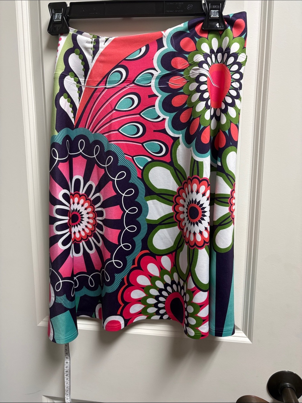 Vibrant Floral A-Line Skirt - Picture 8 of 8